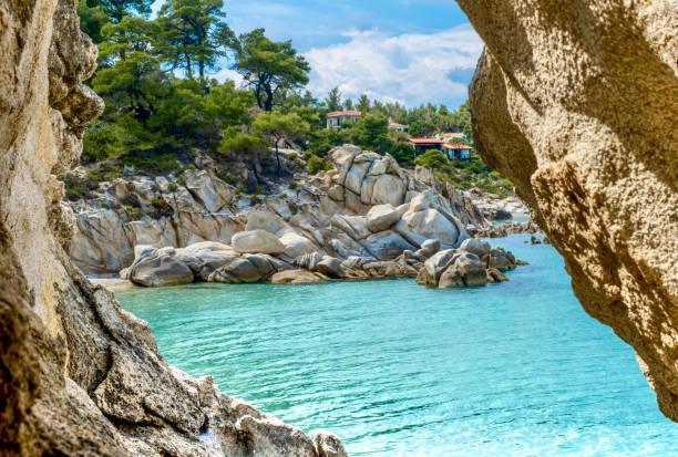 Vourvourou village in Halkidiki, Aegean Sea